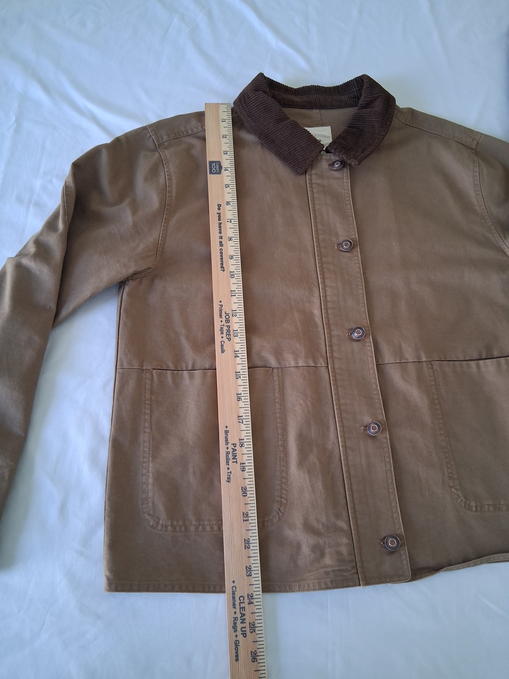 Thread & Supply Zola Barn Jacket Brown Medium Corduroy Collar Chore Utility Work - Picture 9 of 11
